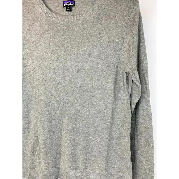 Patagonia Worn Wear Sweater Grey Organic Cotton, Woman’s, Size Small - Picture 4 of 11